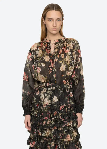 Jolie Print Top-Top-Sea New York-Debs Boutique